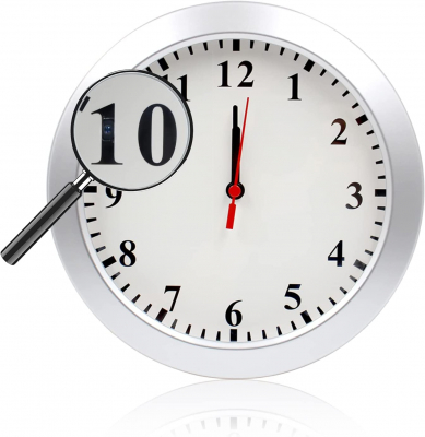 Überwachungskamera in Uhr